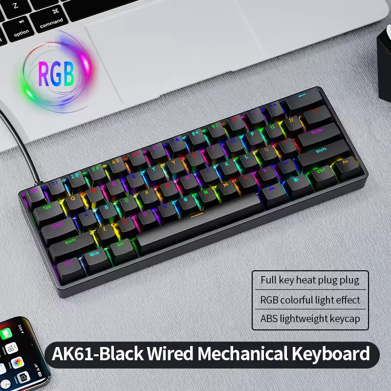 AK61 Keys Hot-swappable Mechanical Keyboard