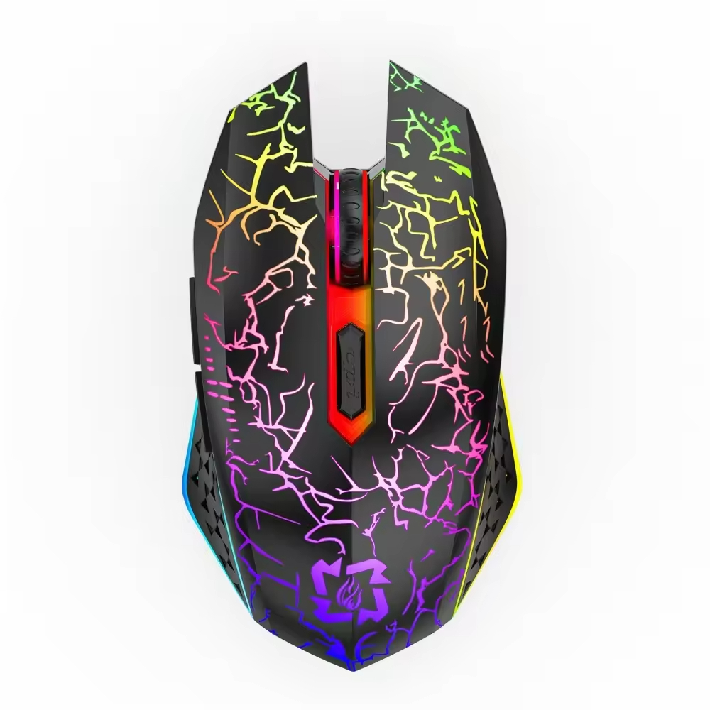 2.4G Rechargeable Bluetooth RGB Backlight Mechanical Wireless Gaming Mouse