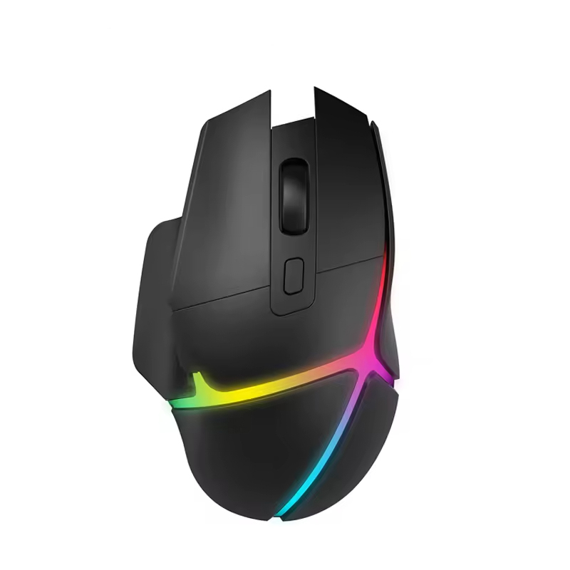 Bluetooth Dual Mode Ergonomic RGB Backlight 7200 DPI Optical Sensor Wireless Gaming Mouse