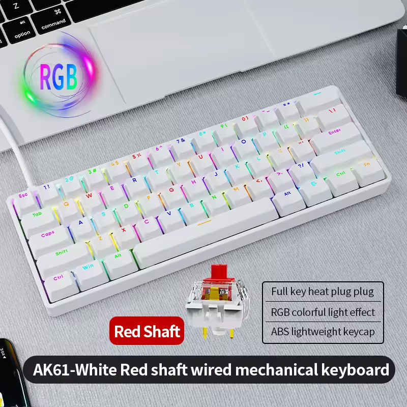 AK61 Keys Hot-swappable Mechanical Keyboard
